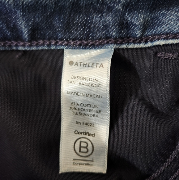 Athleta Womens Midrise Sculptek Medium Wash Skinny Jeans |4| - Picture 10 of 11